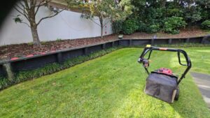 Section mowed and maintained, Gisborne property